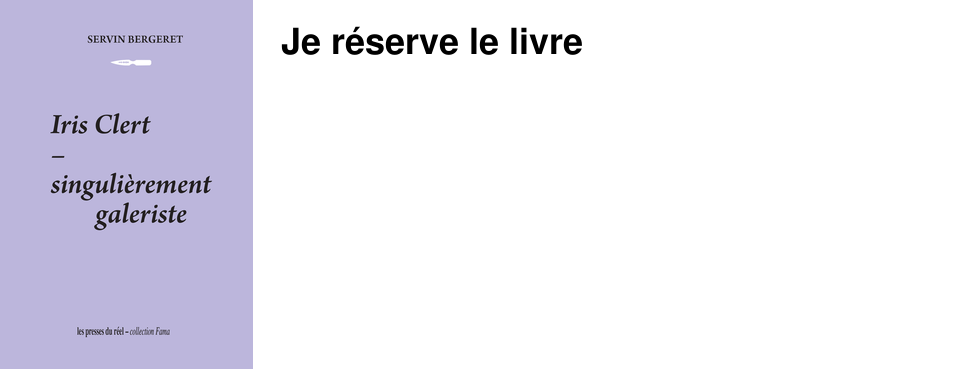 Je r�serve le livre