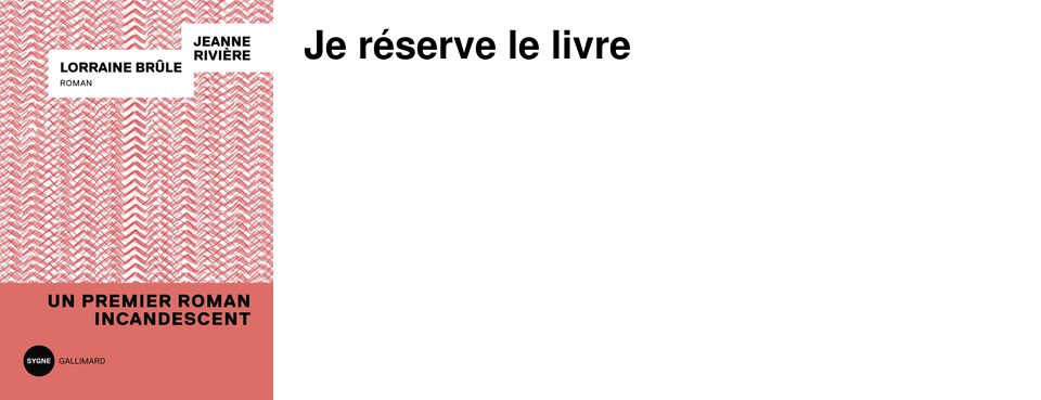Je r�serve le livre