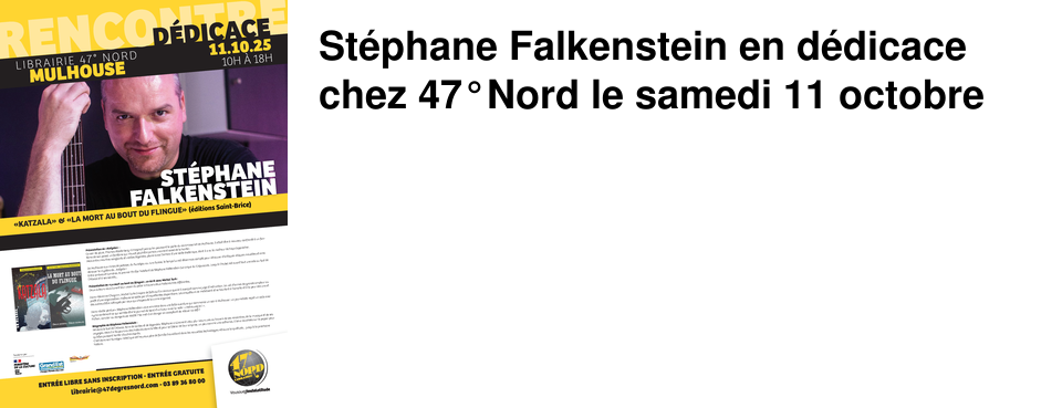 St�phane Falkenstein en d�dicace chez 47�Nord le samedi 11 octobre