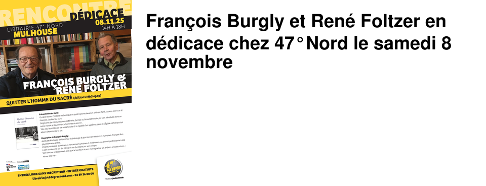 Fran�ois Burgly et Ren� Foltzer en d�dicace chez 47�Nord le samedi 8 novembre