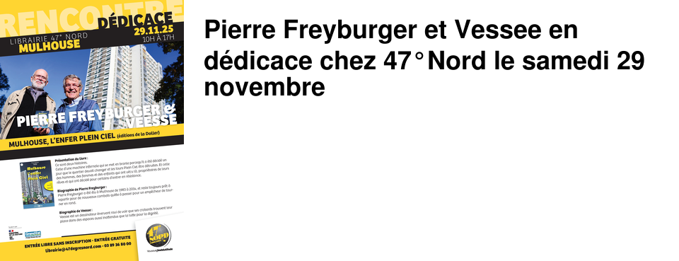 Pierre Freyburger et Vessee en d�dicace chez 47�Nord le samedi 29 novembre