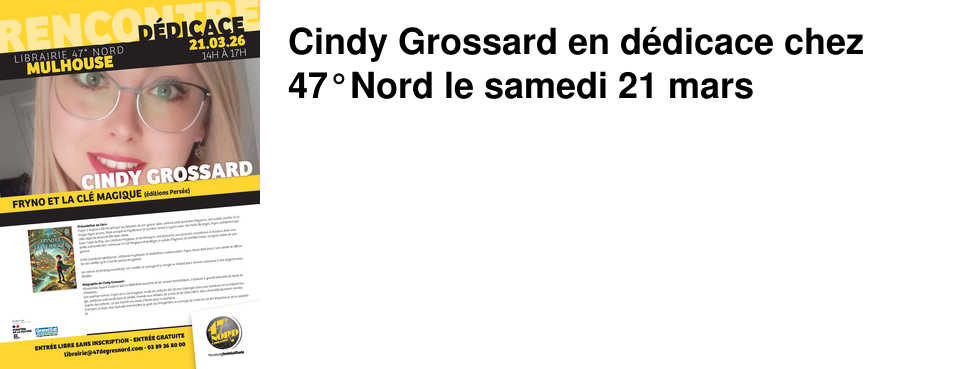 Cindy Grossard en d�dicace chez 47�Nord le samedi 21 mars