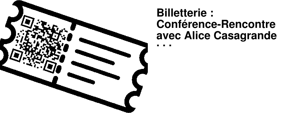 Billetterie : Conf�rence-Rencontre avec Alice Casagrande et Marion Muller-Colard
