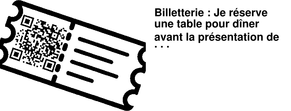 Billetterie : Je r�serve une table pour d�ner avant la pr�sentation de la rentr�e litt�raire